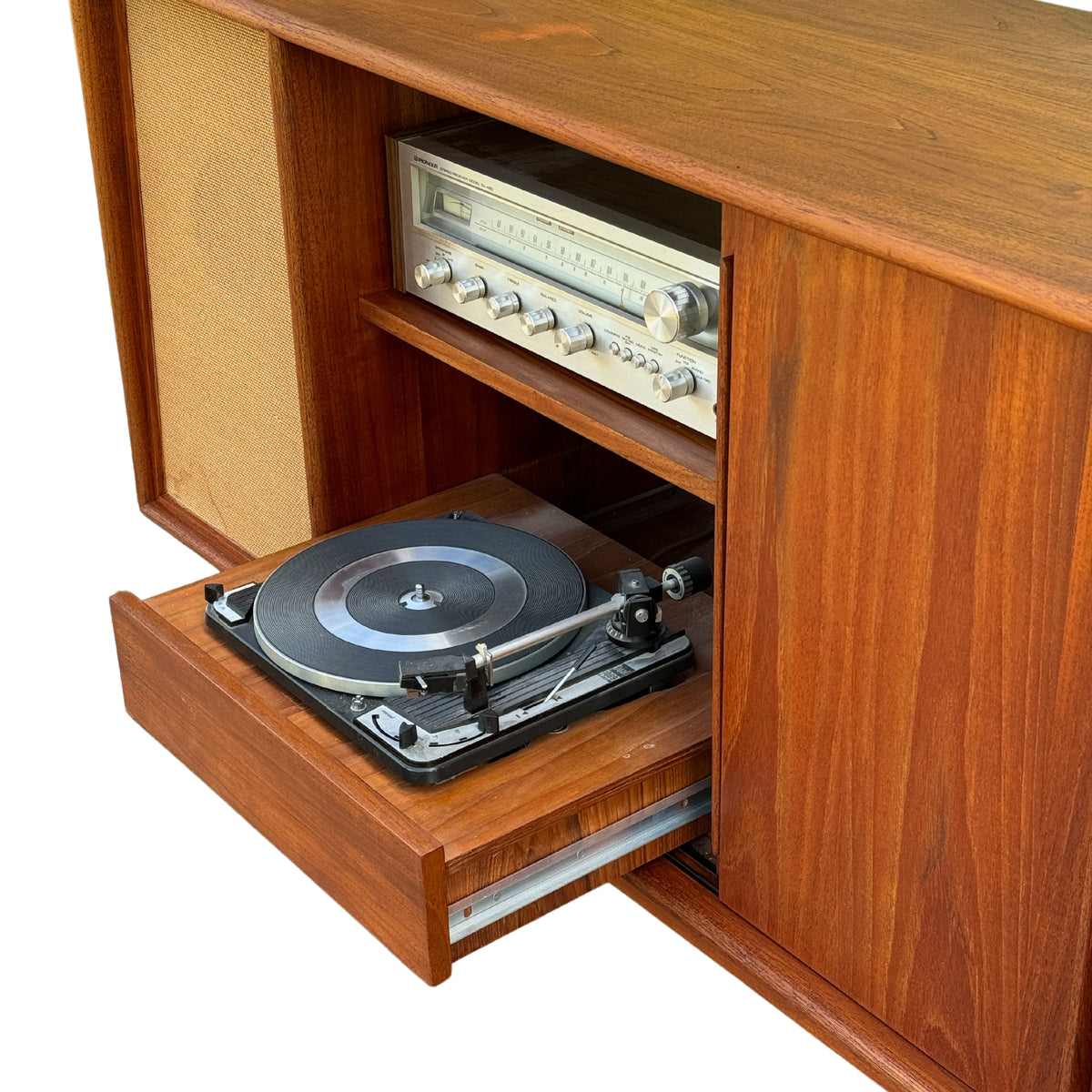 XL Teak Stereo Cabinet