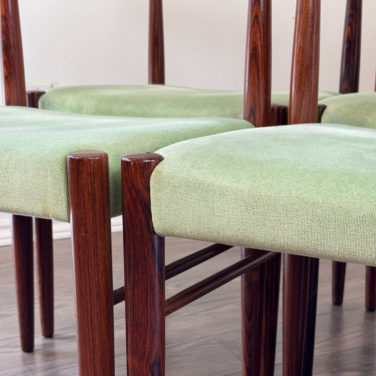 Rosewood Dining Chairs by H.W. Klein for Bramin