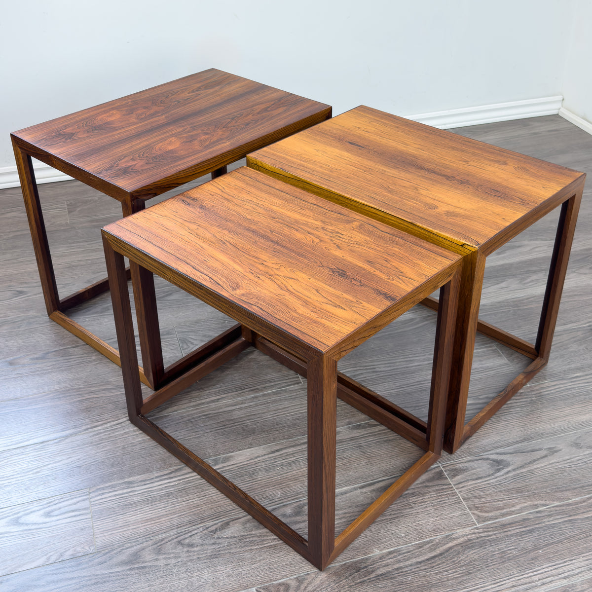 Rosewood Nesting Tables by Jørgen Bækmark