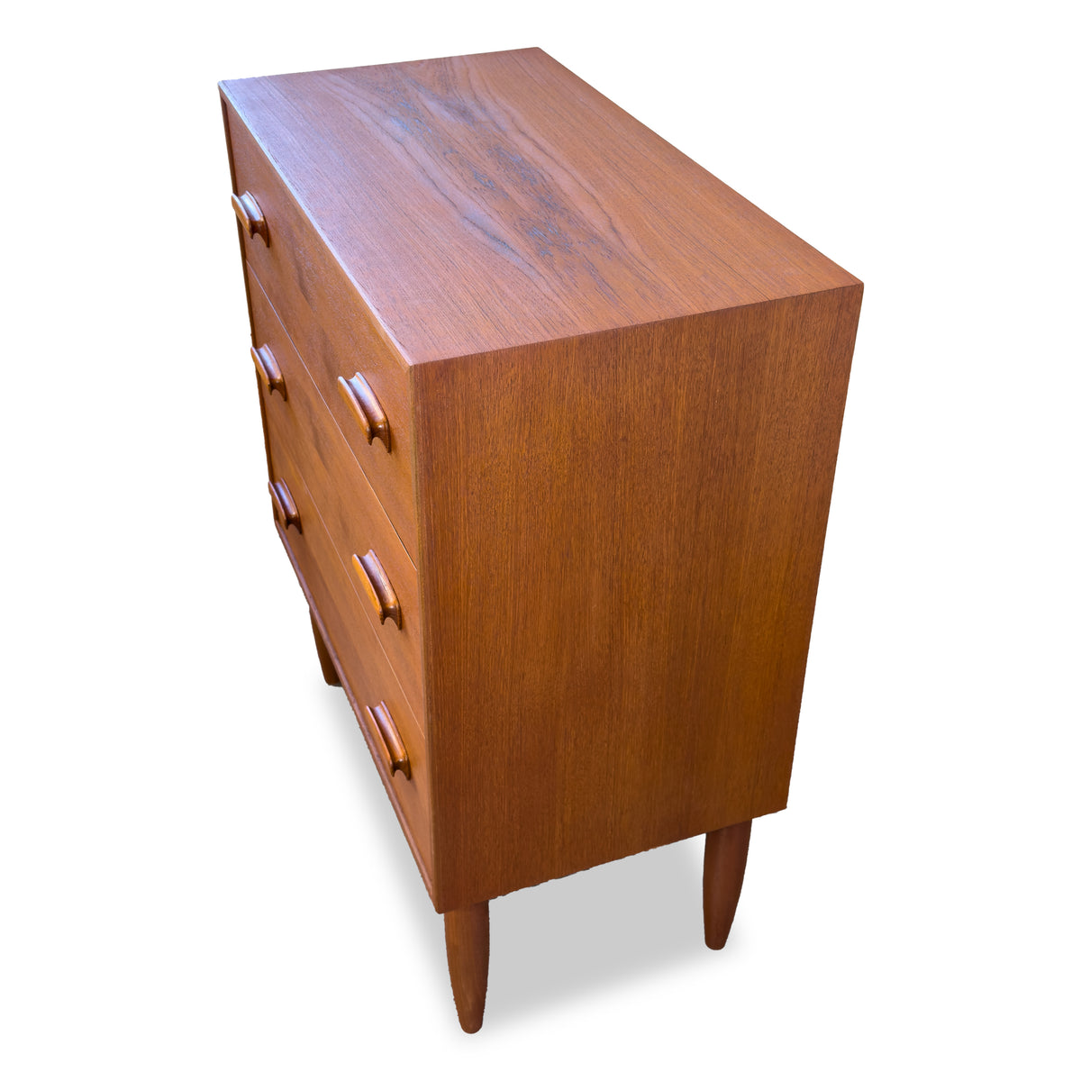 Teak Three Drawer Dresser