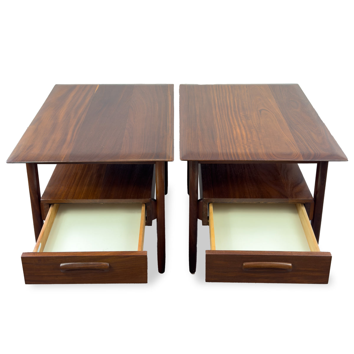 Solid Afromosia End Tables by Imperial