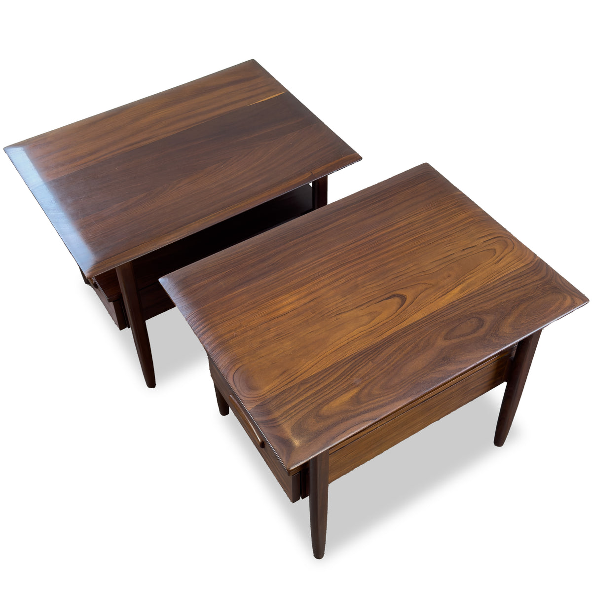 Solid Afromosia End Tables by Imperial