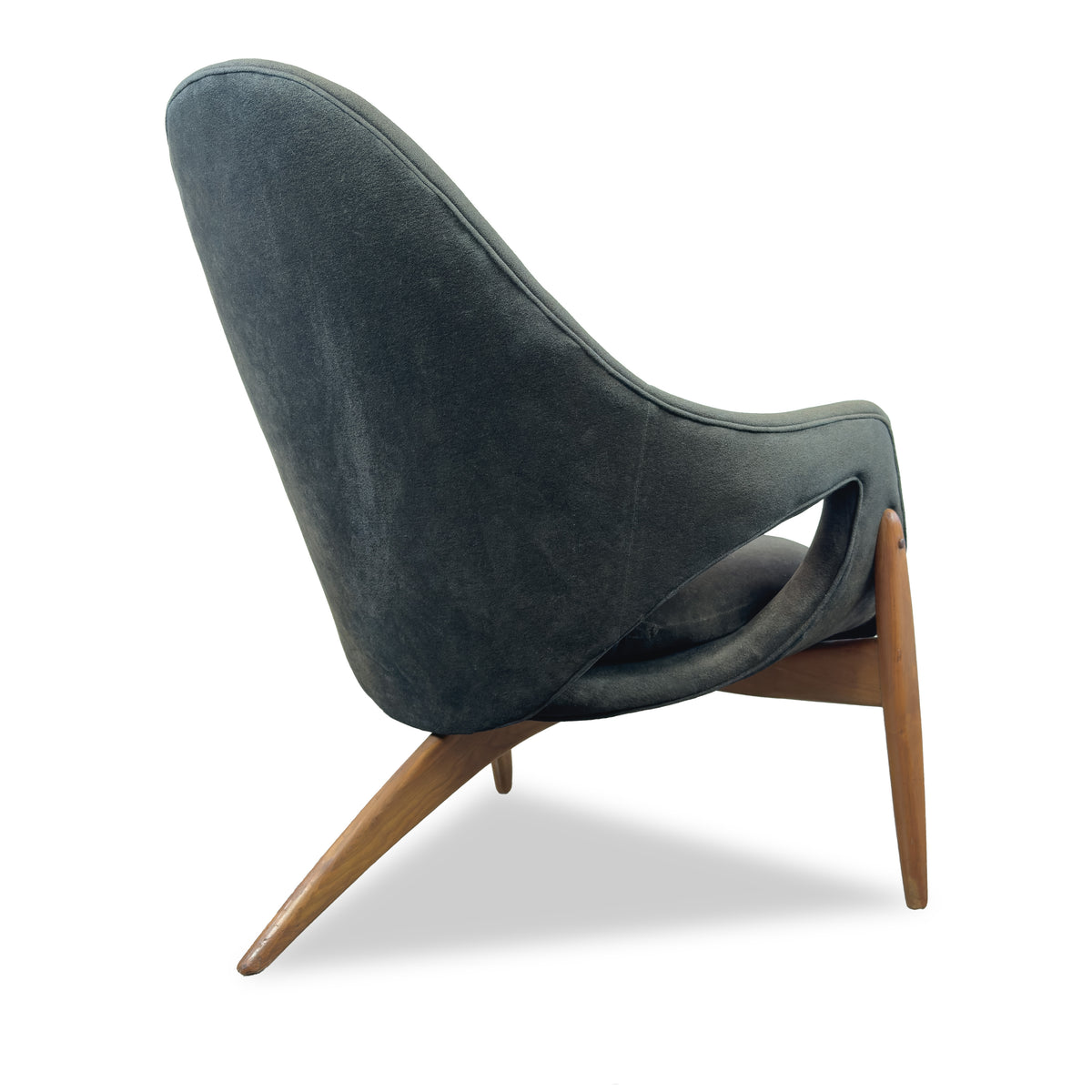 Walnut Lounge Chair by Luigi Tiengo for Cimon