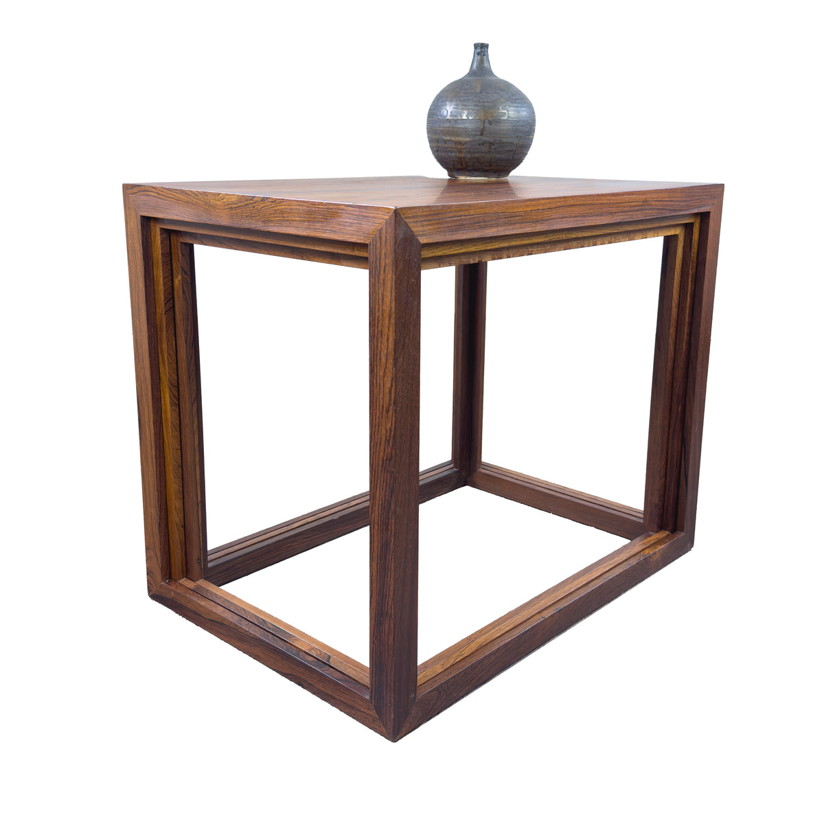 Rosewood Nesting Tables by Jørgen Bækmark