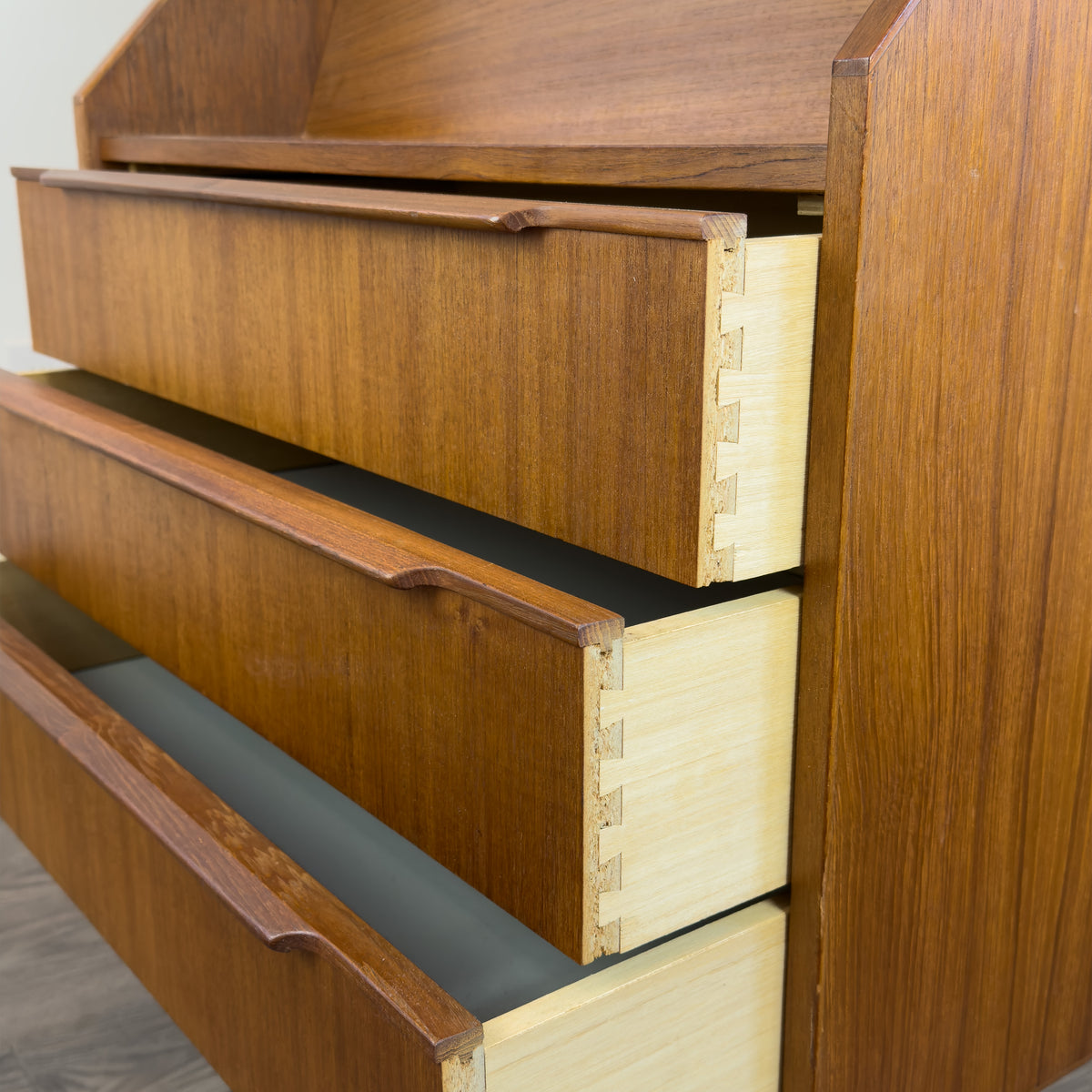 Teak Secretary Desk