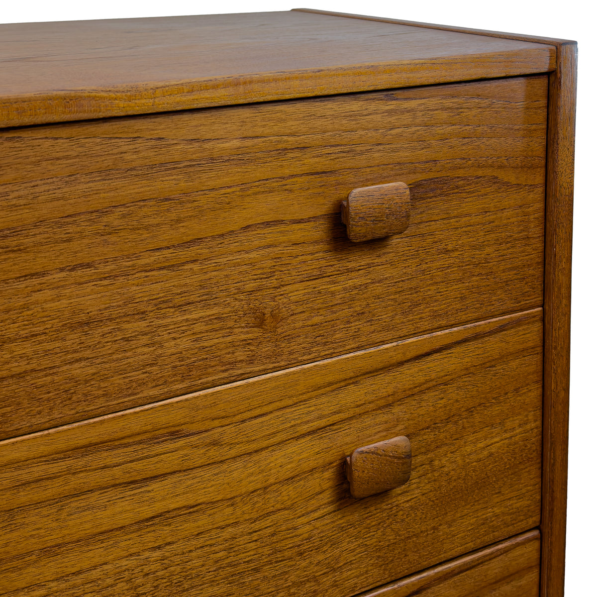 Teak Six Drawer Dresser