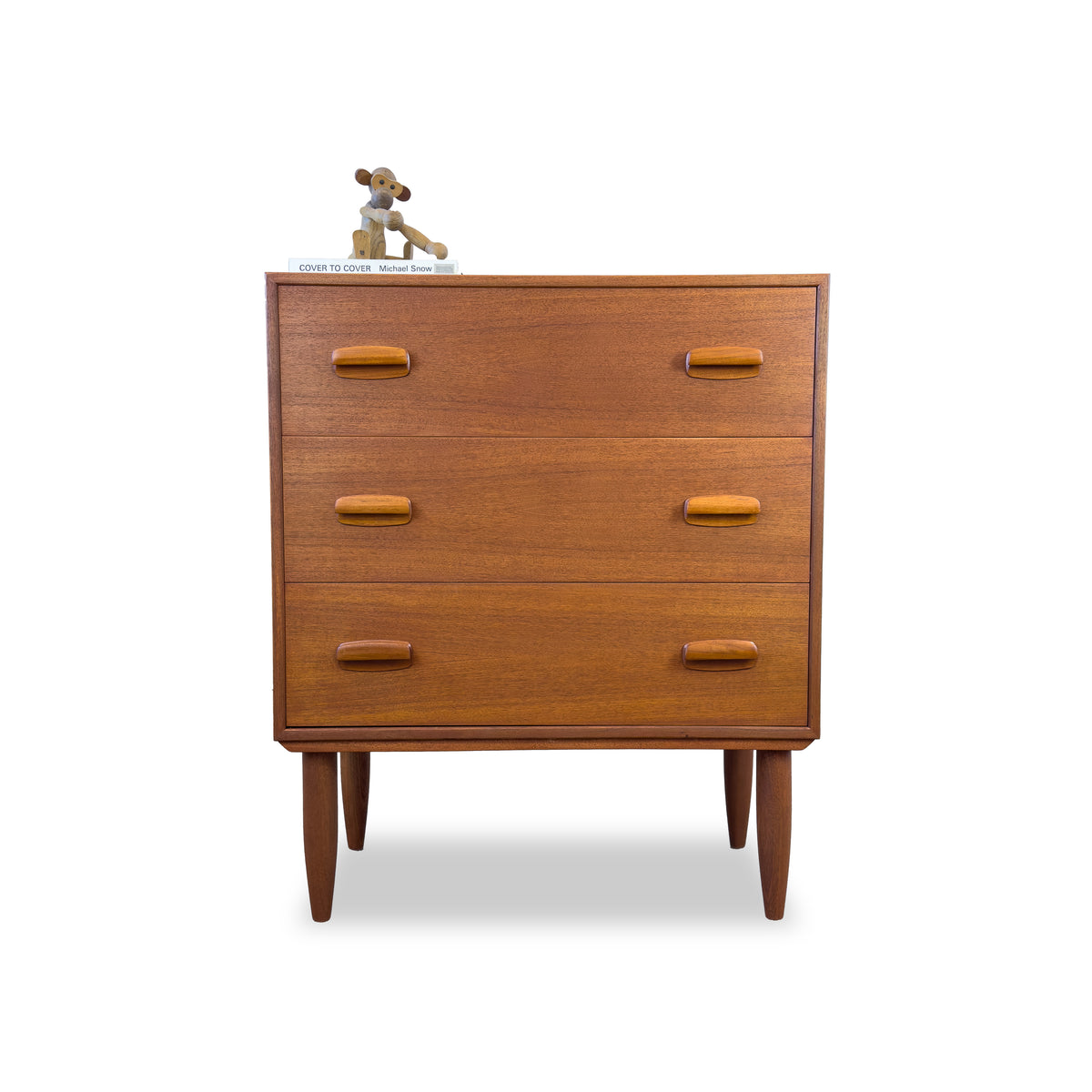 Teak Three Drawer Dresser