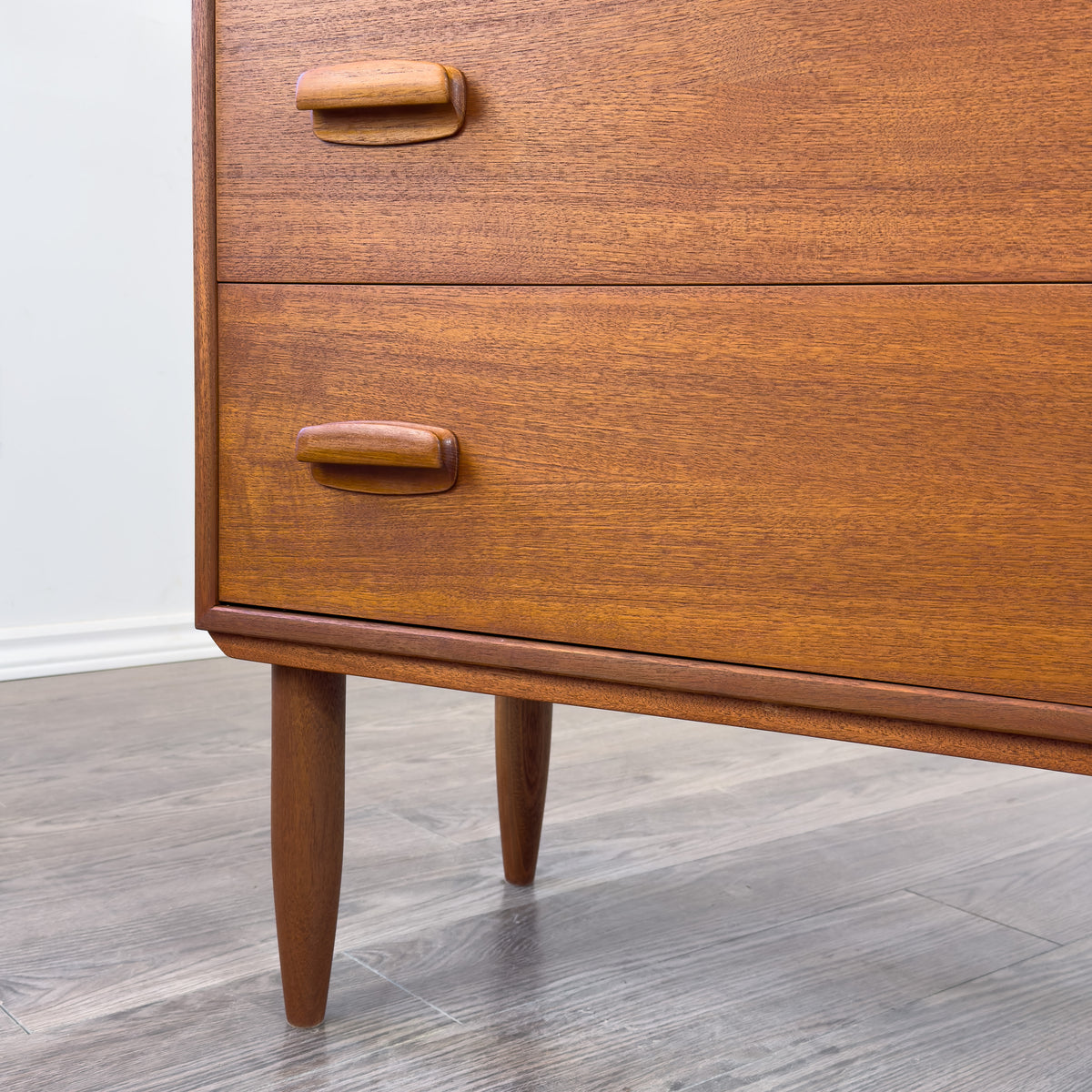 Teak Three Drawer Dresser