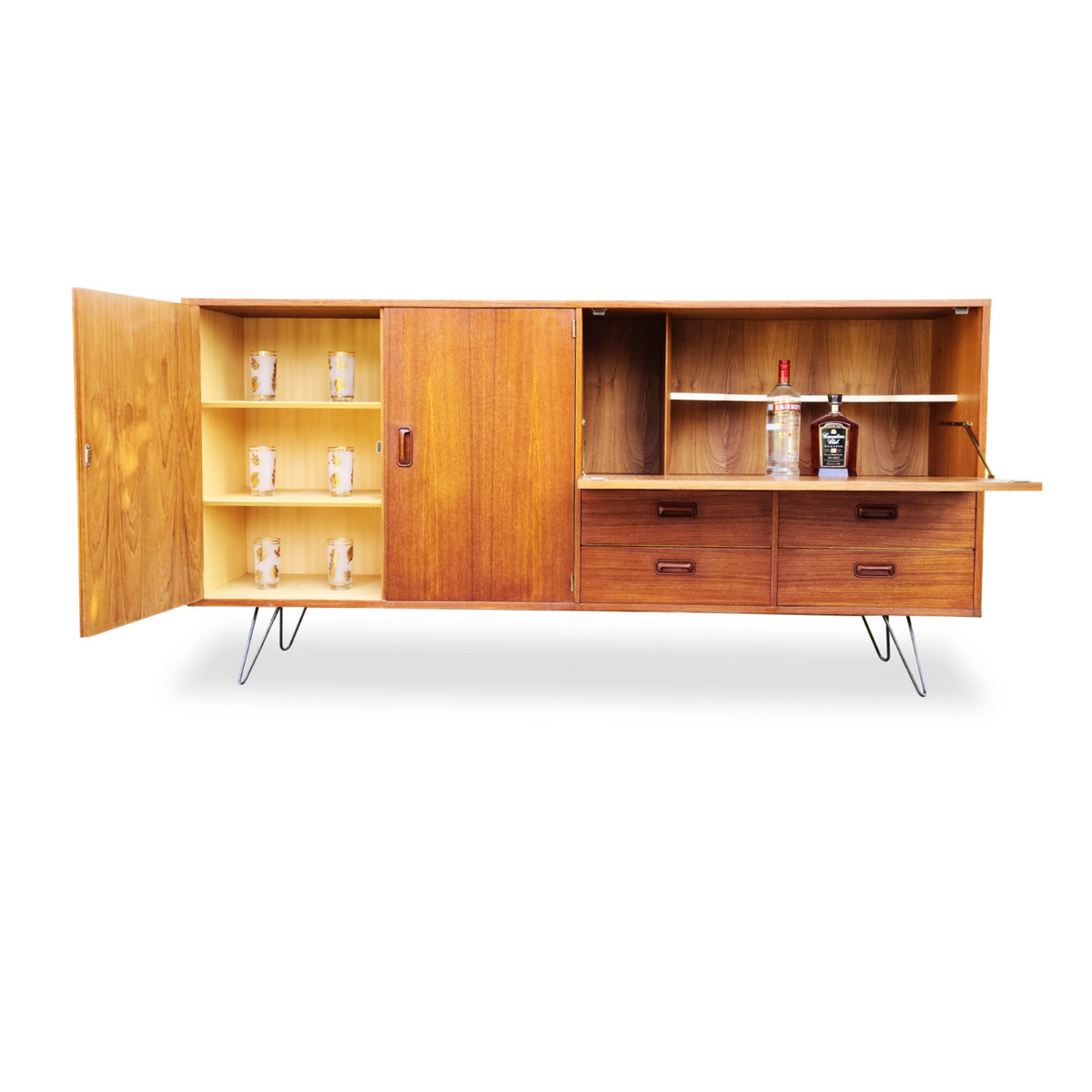 Teak Highboard by Musterring Mobel