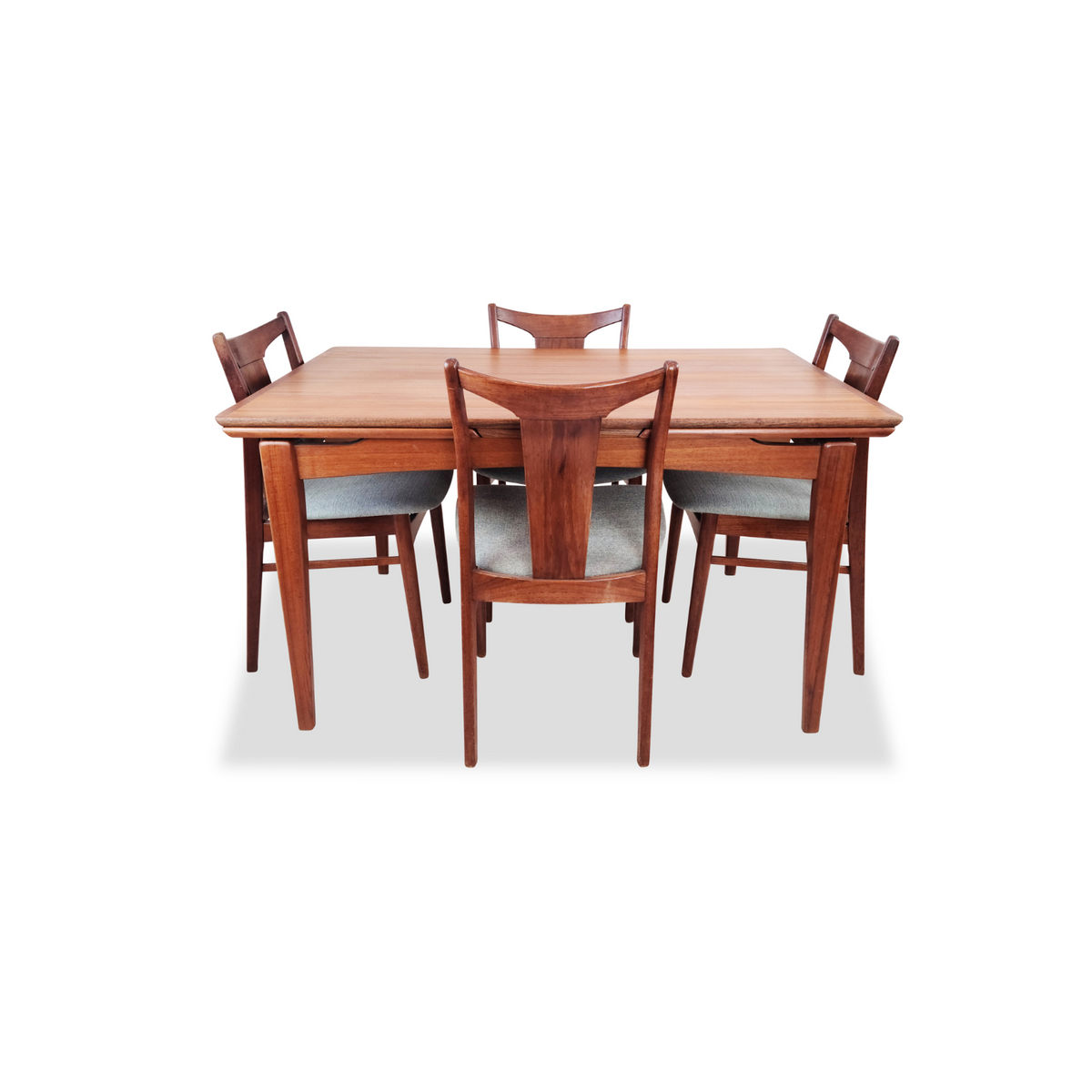 Danish Teak Draw Leaf Table