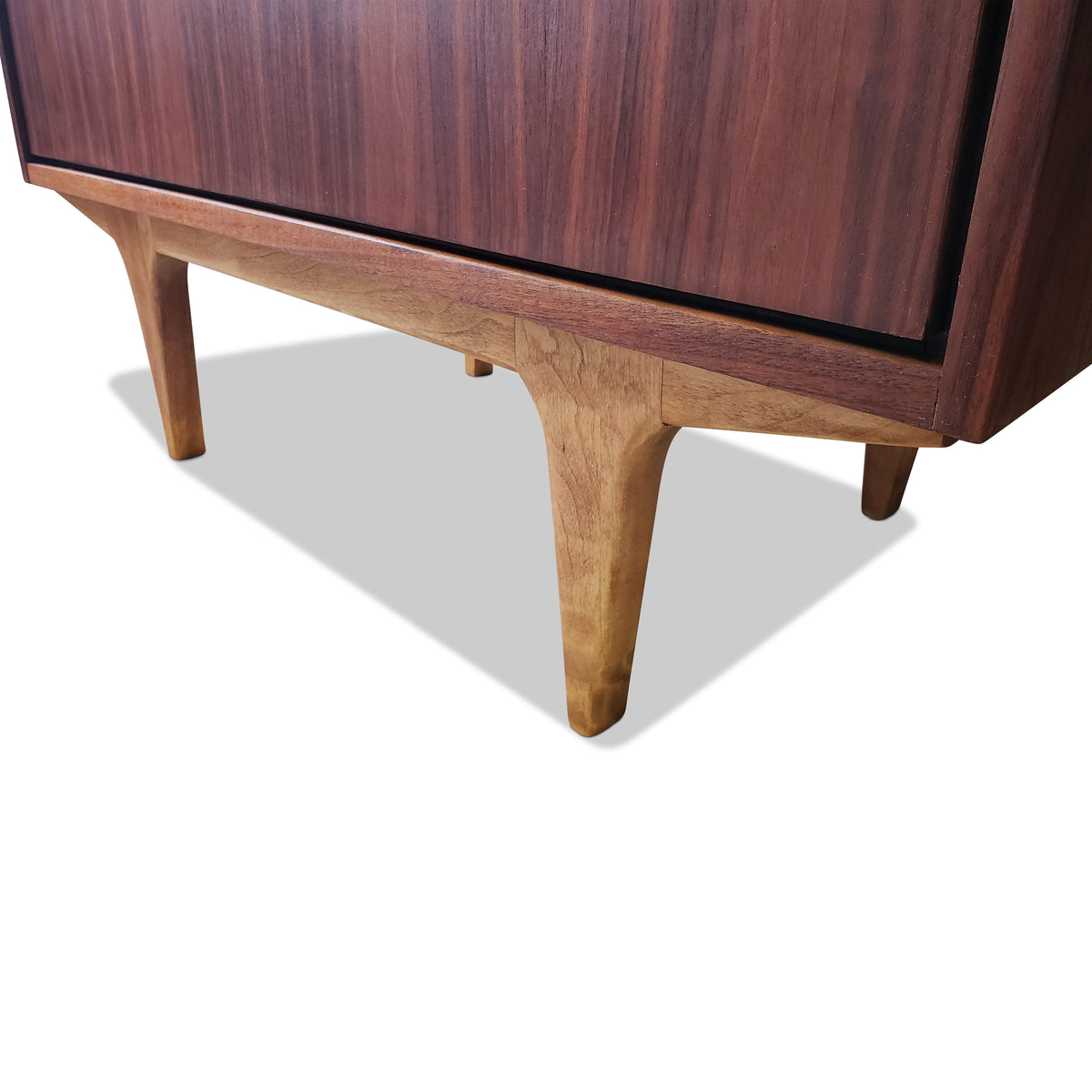 Mid Century Modern Walnut Highboy Dresser