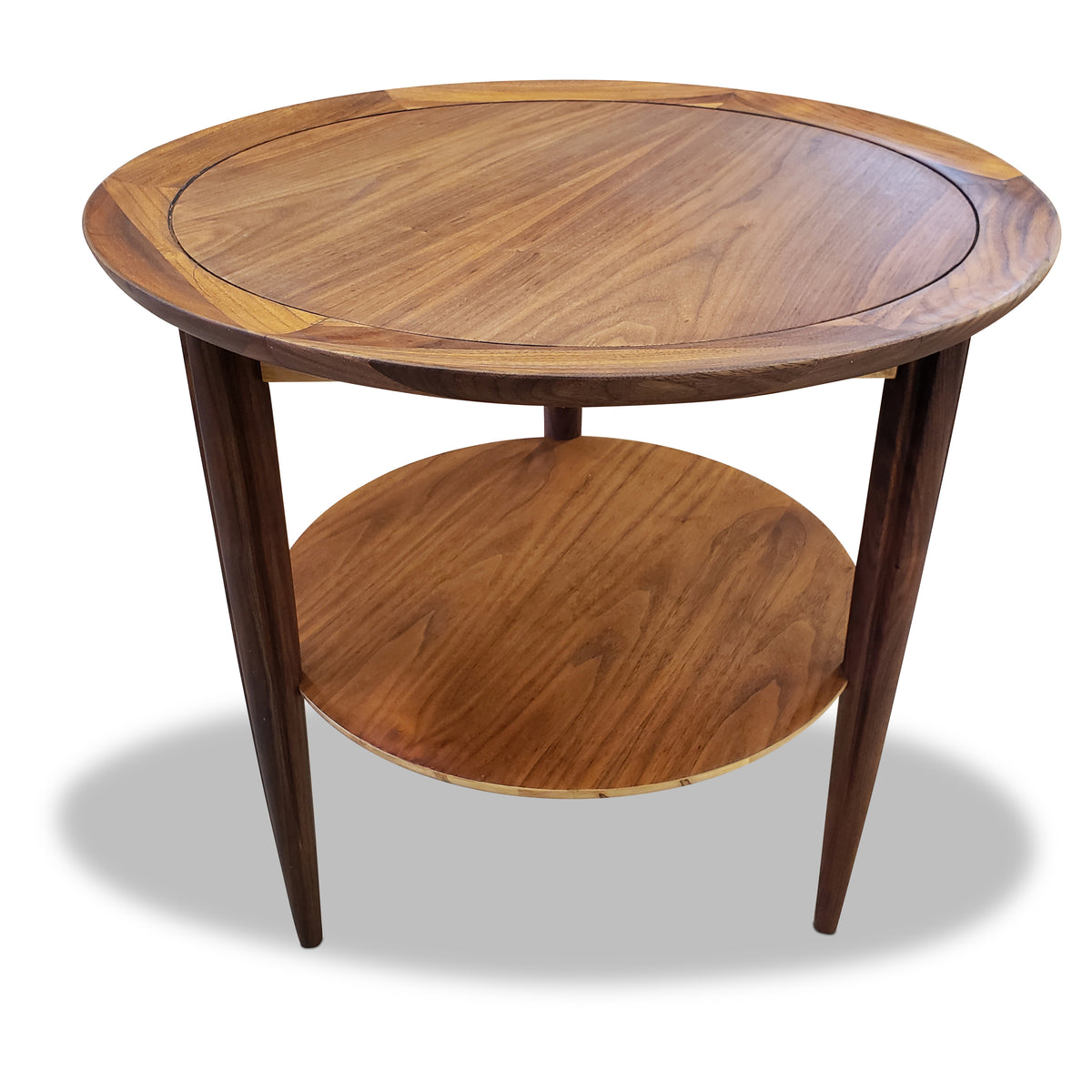 Vintage Walnut Side Table by Deilcraft