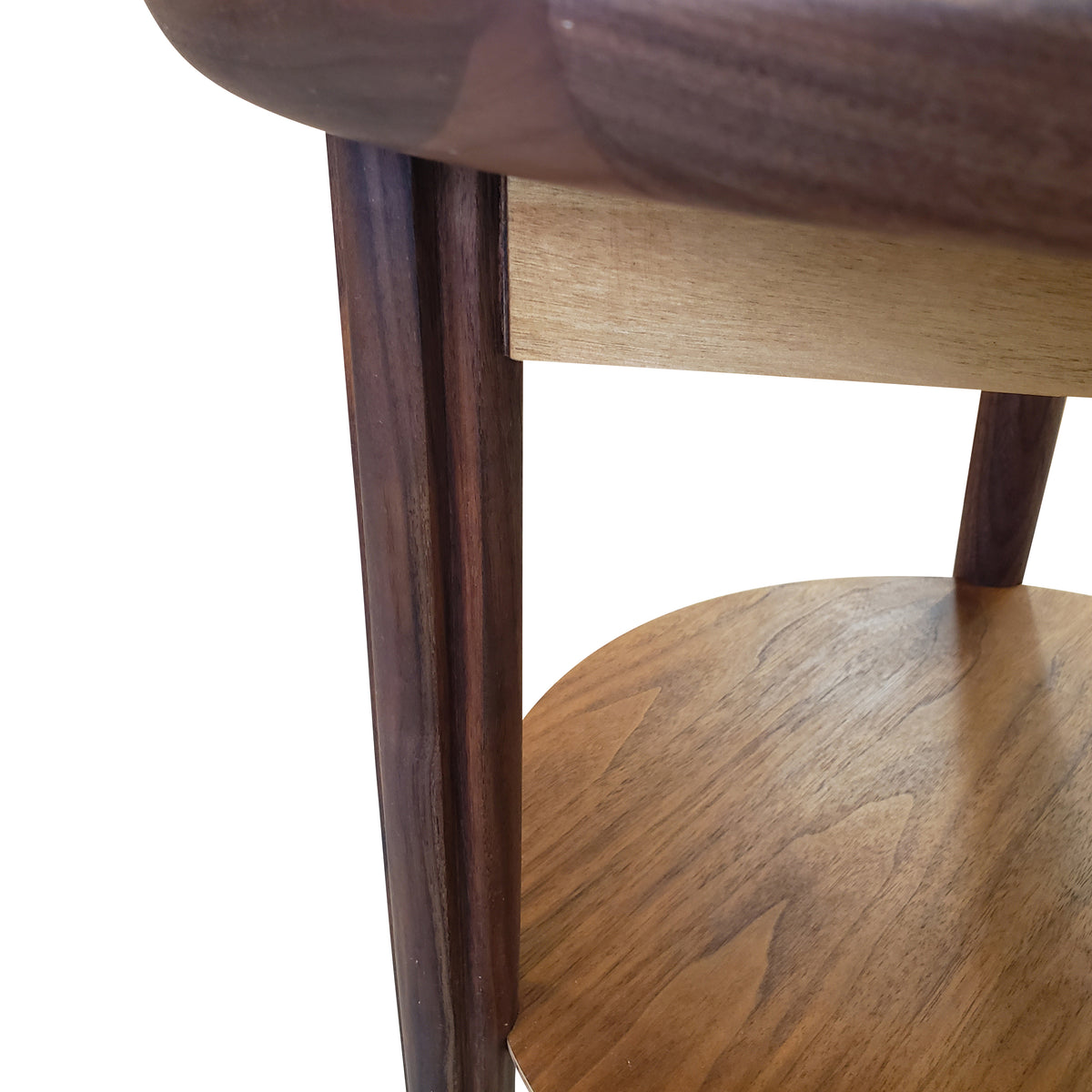 Vintage Walnut Side Table by Deilcraft