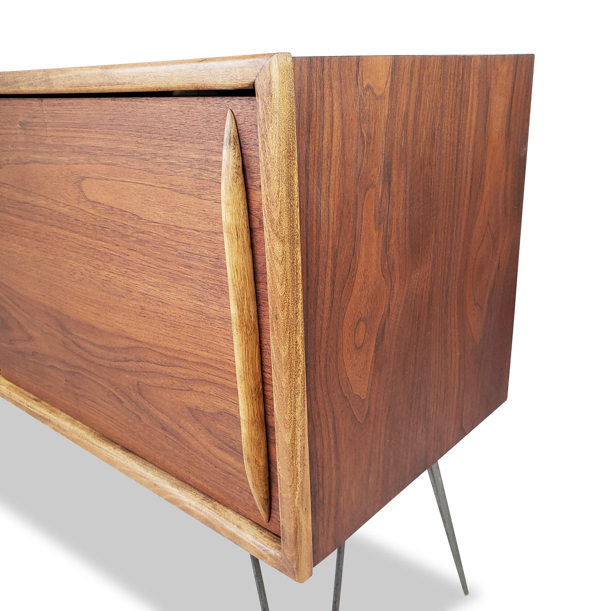 Mid Century Walnut Record Cabinet