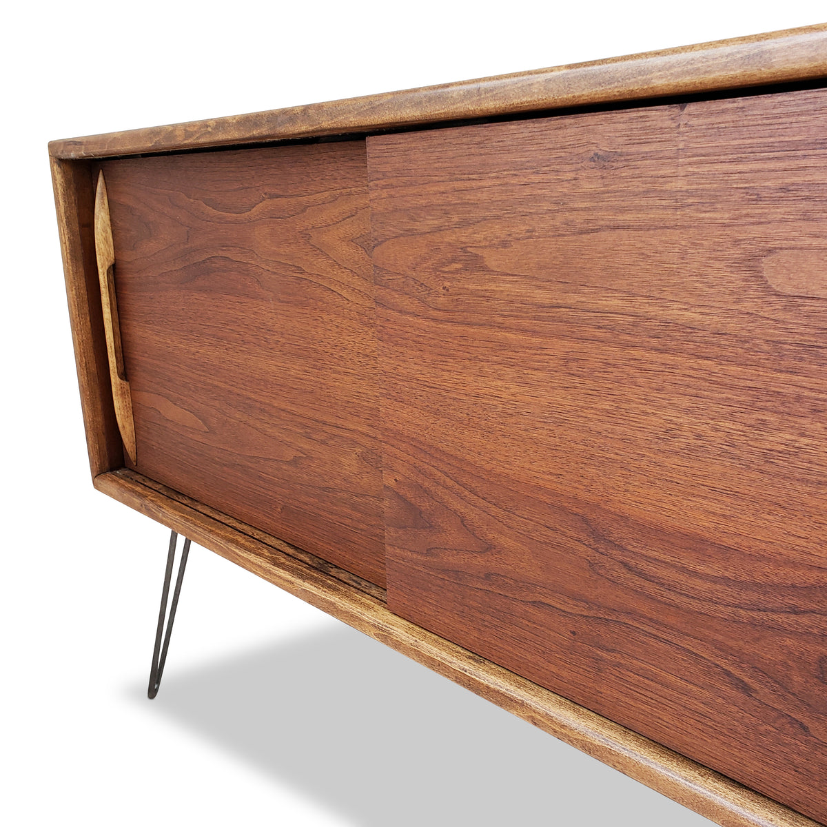 Mid Century Walnut Record Cabinet