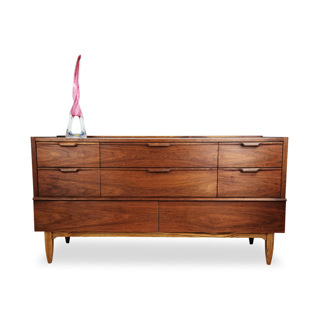 Vintage Walnut Dresser by Haddon Hall 