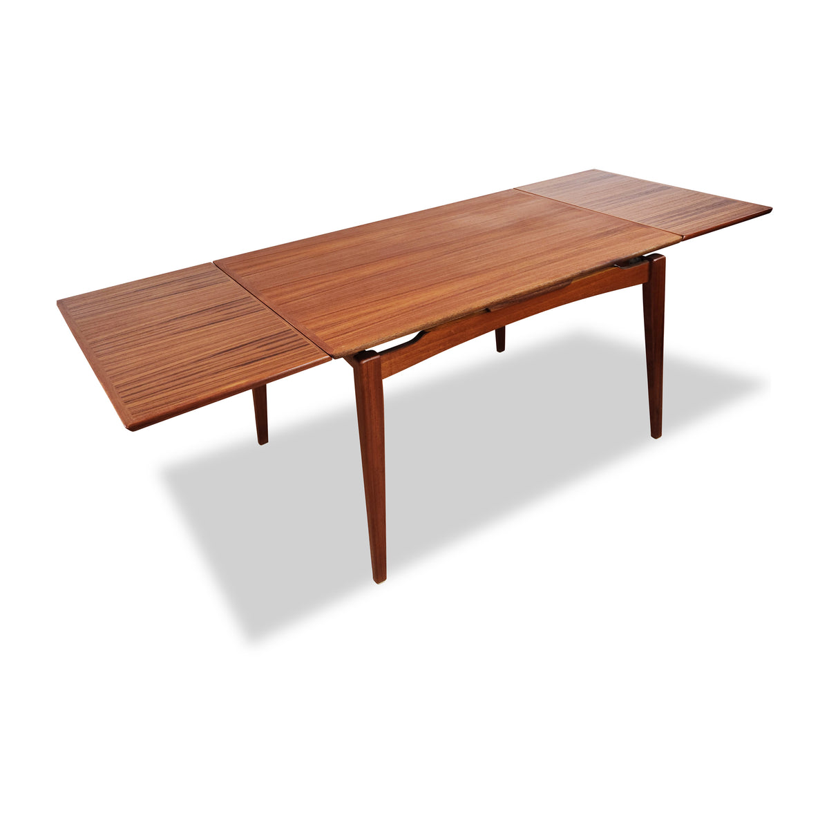 Danish Teak Draw Leaf Table