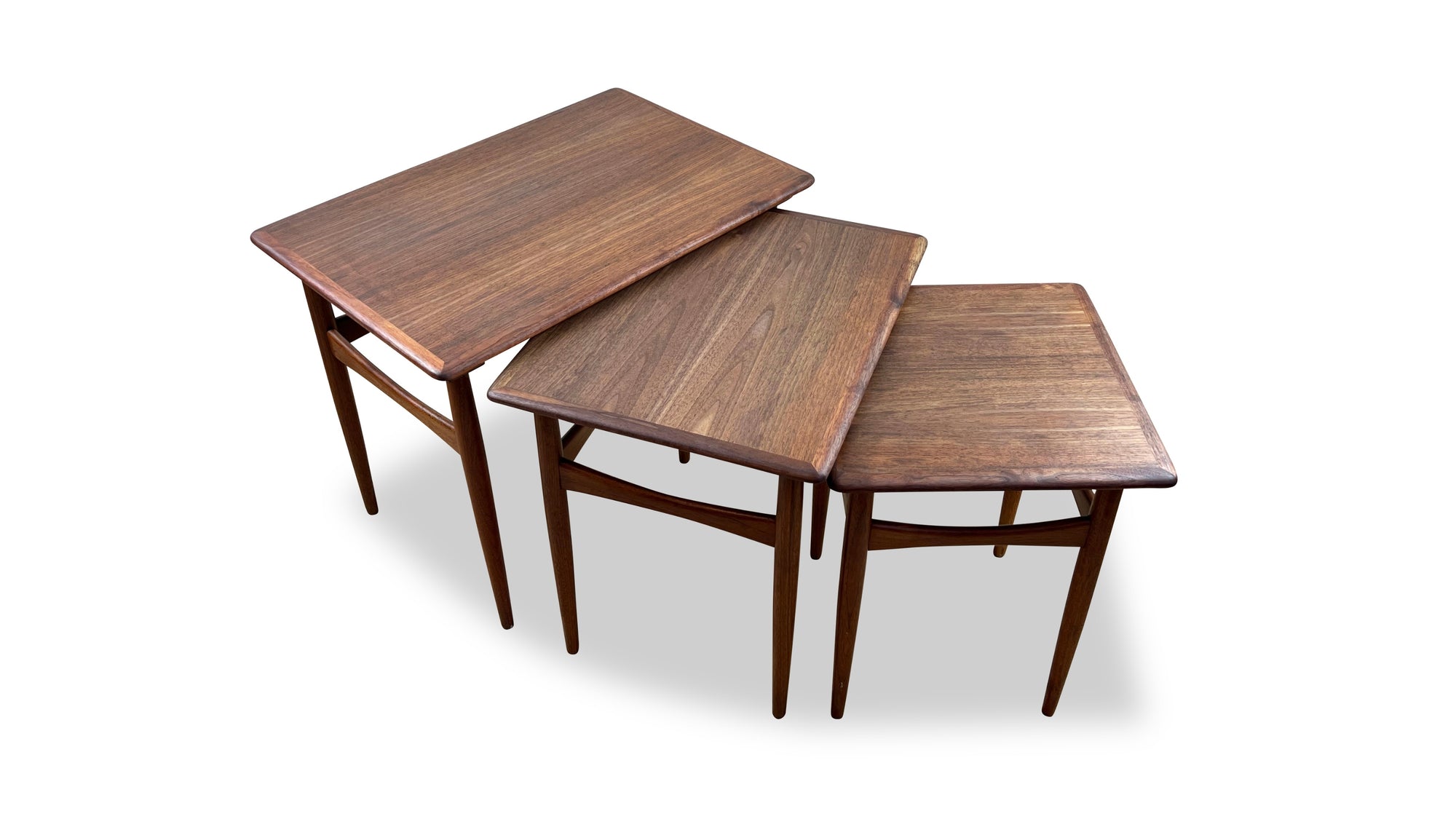 Walnut Nesting Tables by Kai Kristiansen