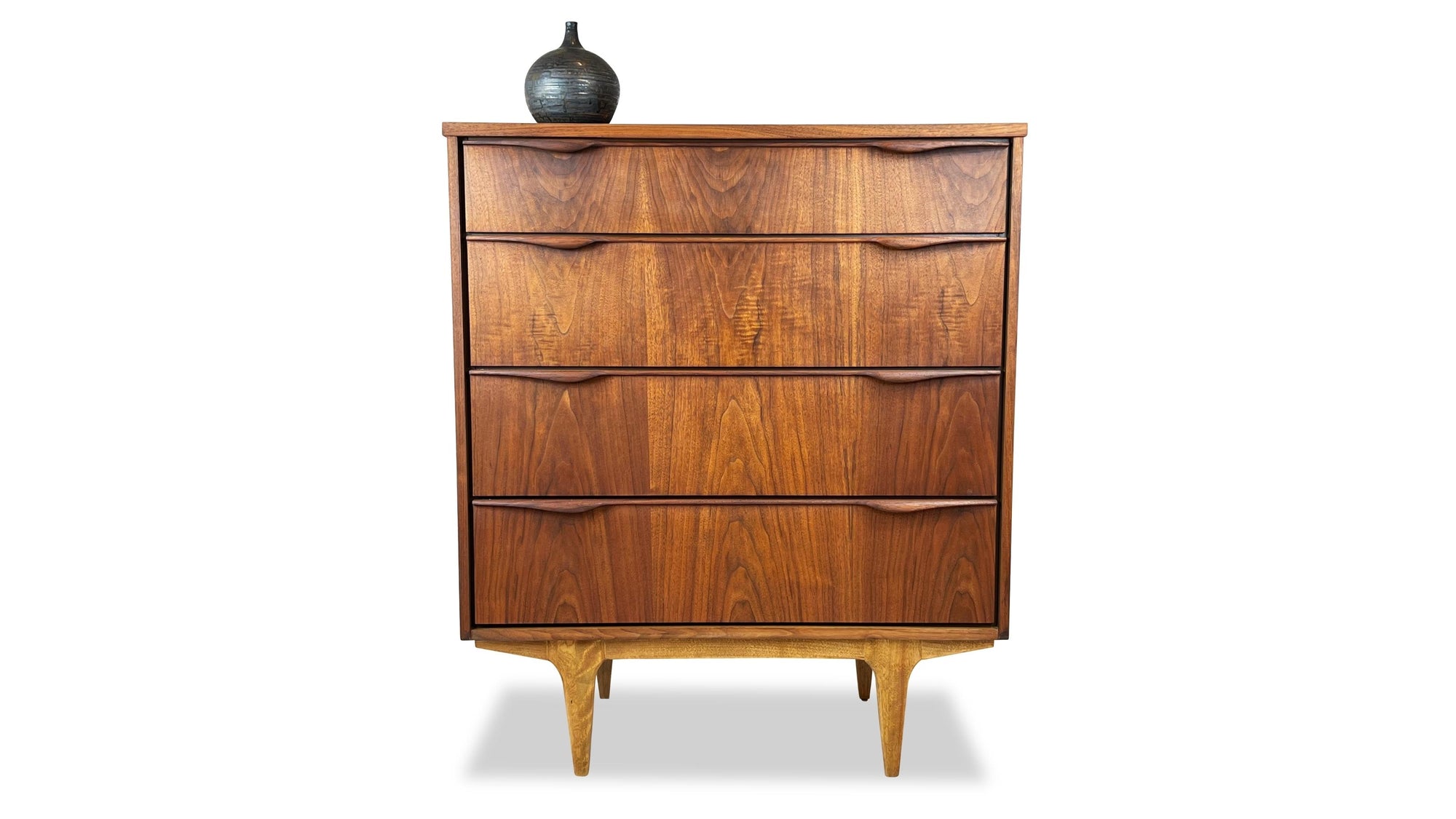 walnut highboy chest of drawers by viscol