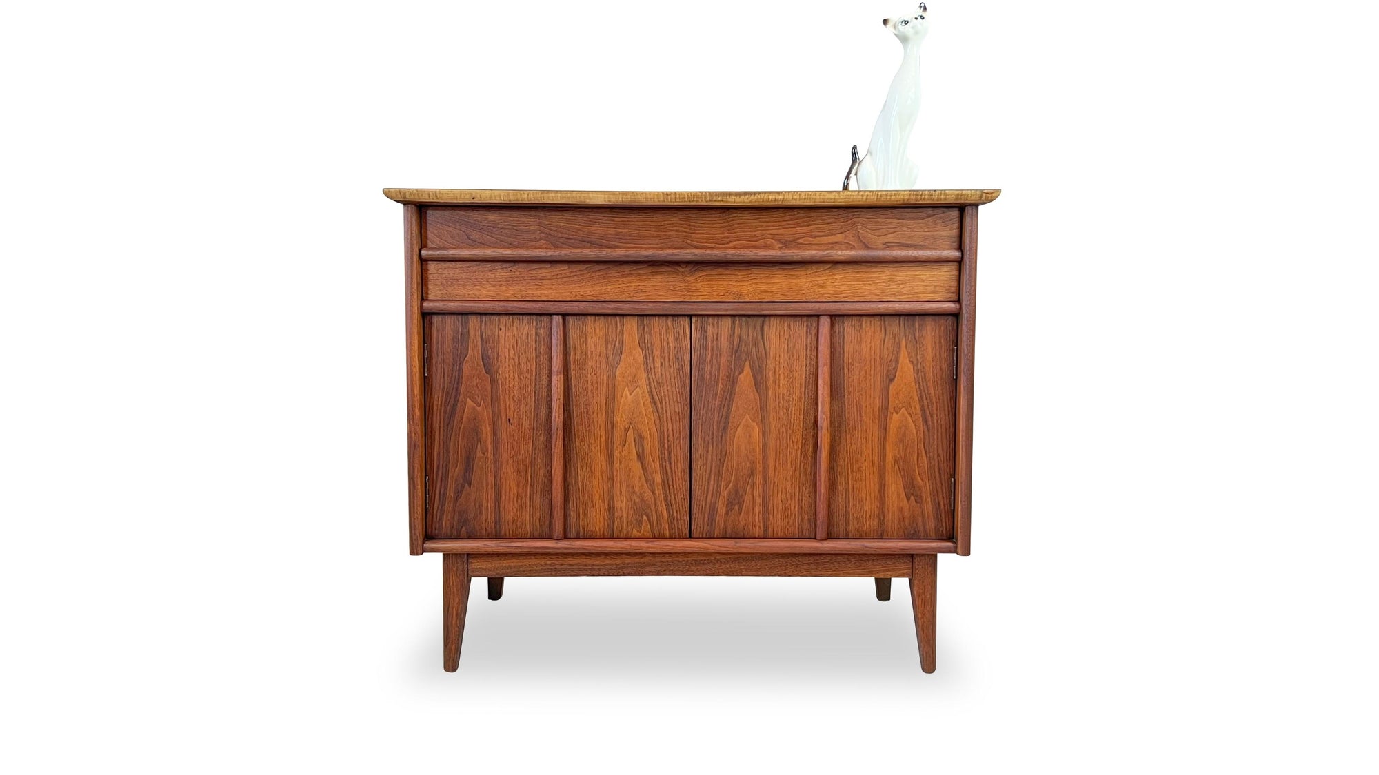 small vintage walnut sideboard by gibbard