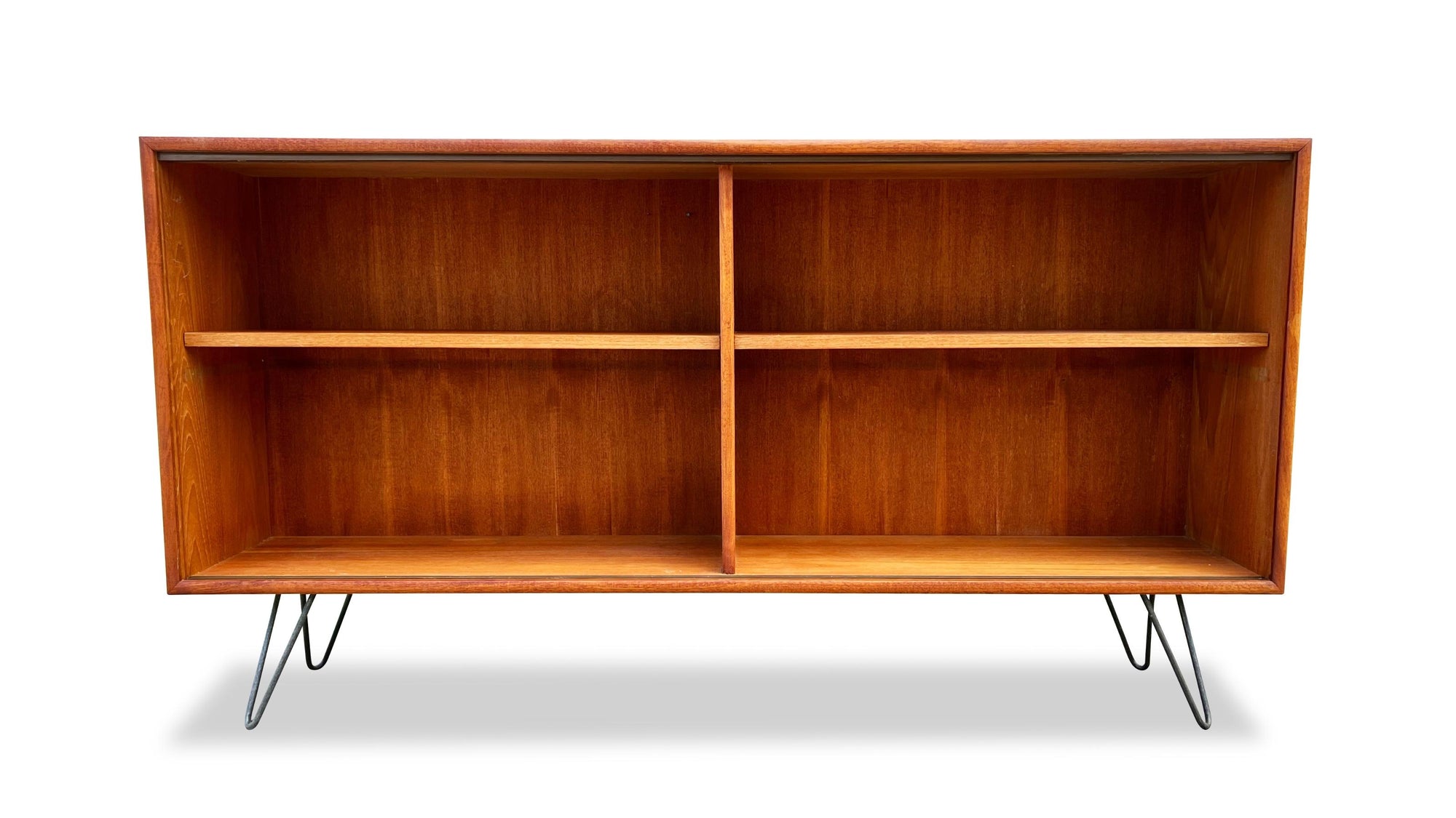 teak danish mid century bookcase